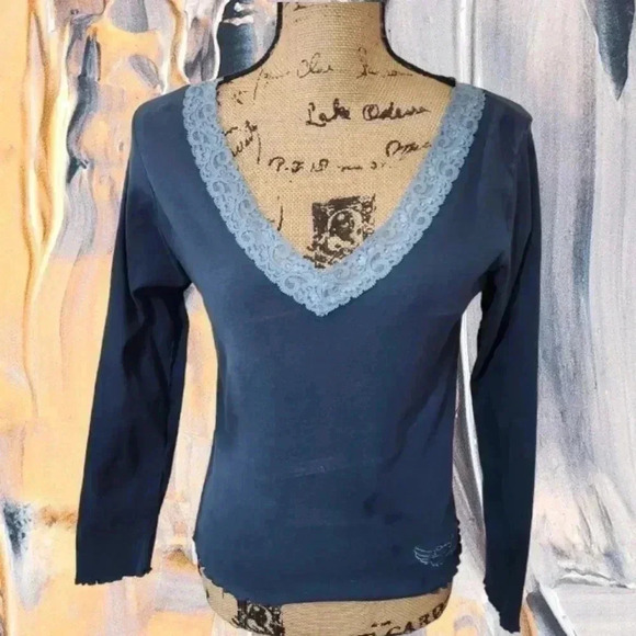 HARLEY Davidson womens long sleeve tee. Size Medium - Picture 3 of 6